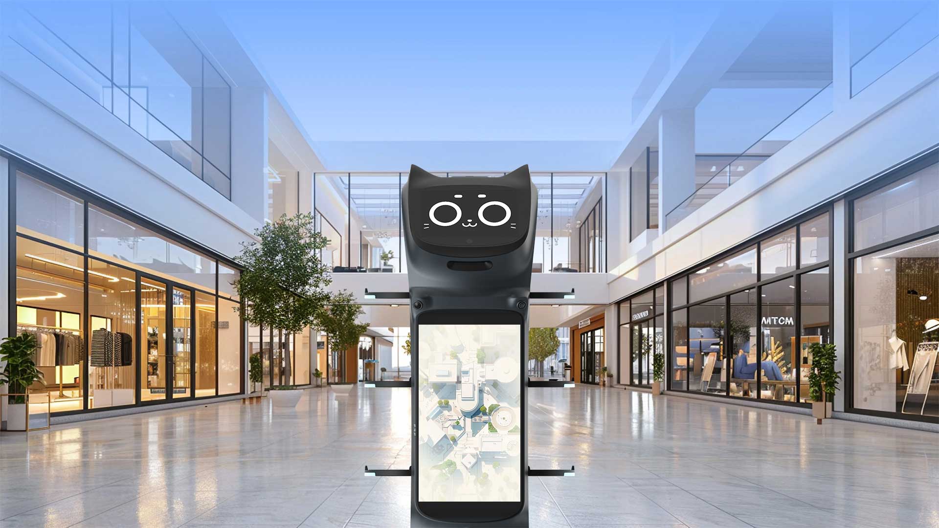 Bella Bot Pro 送餐與廣告機器人應用於戶外