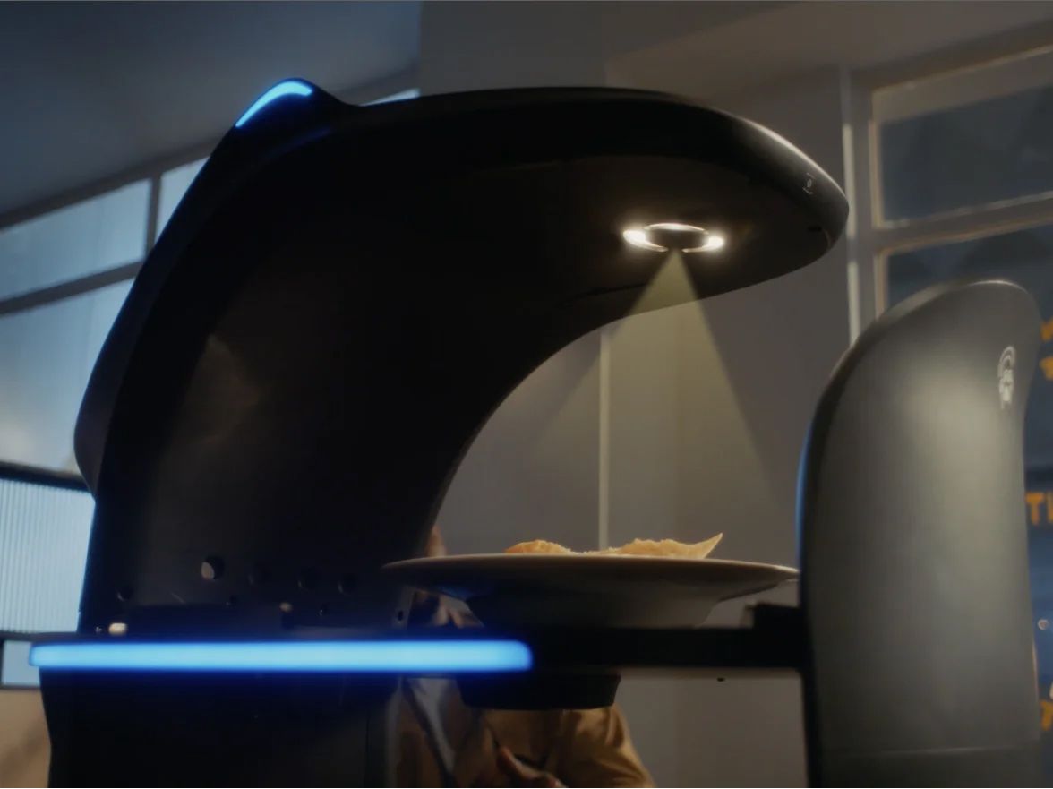 清晰引導,精準取餐:托盤燈和環境照明的整合為取餐提供清晰的提示,確保您能精準取回專屬的托盤。